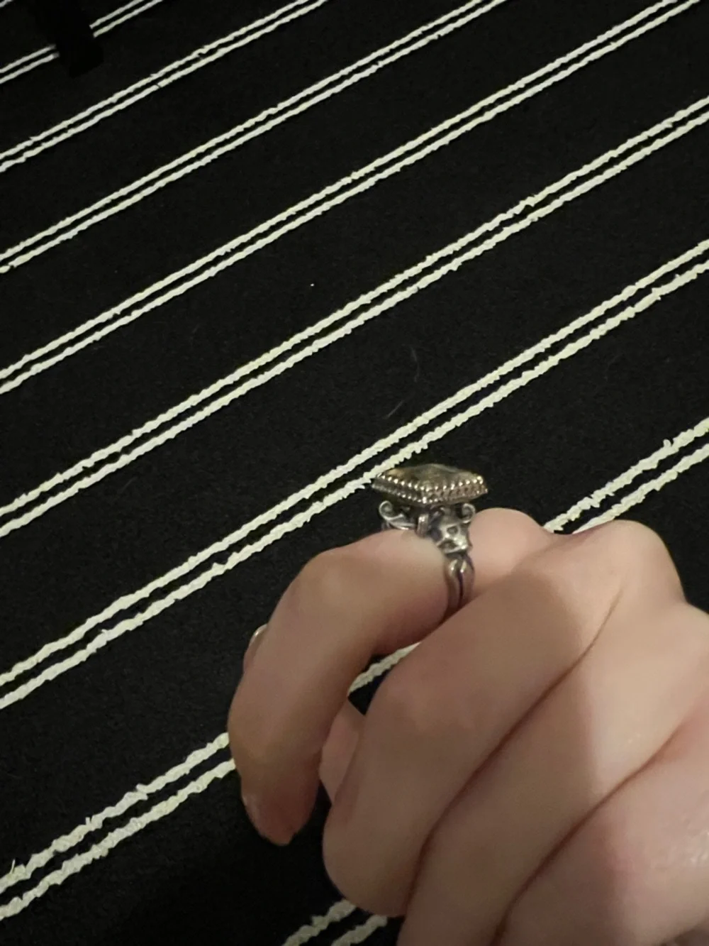 The Great Frog Square Gem Ring with Lemon Quartz
